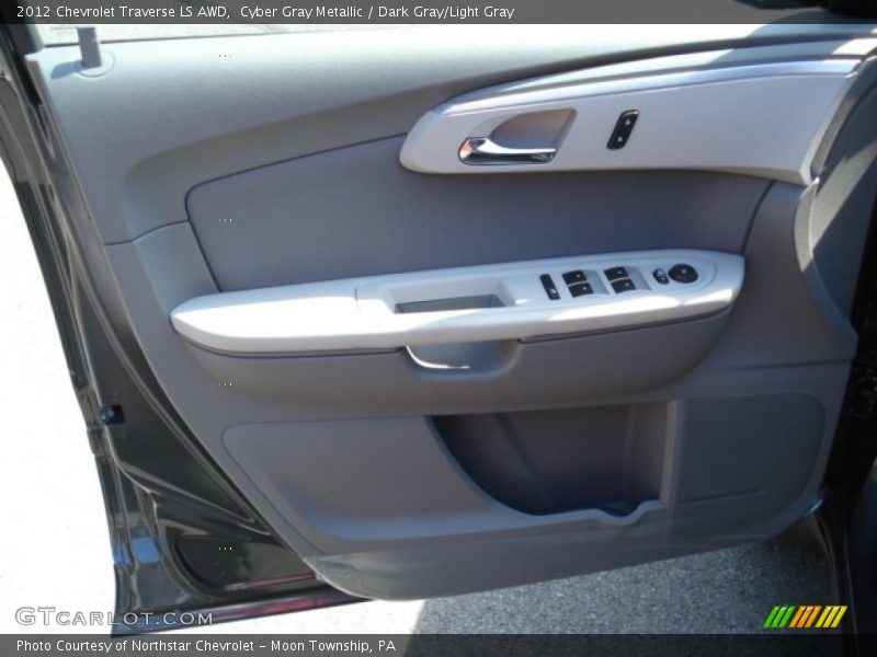 Cyber Gray Metallic / Dark Gray/Light Gray 2012 Chevrolet Traverse LS AWD