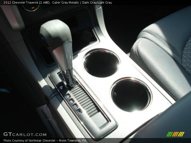 Cyber Gray Metallic / Dark Gray/Light Gray 2012 Chevrolet Traverse LS AWD