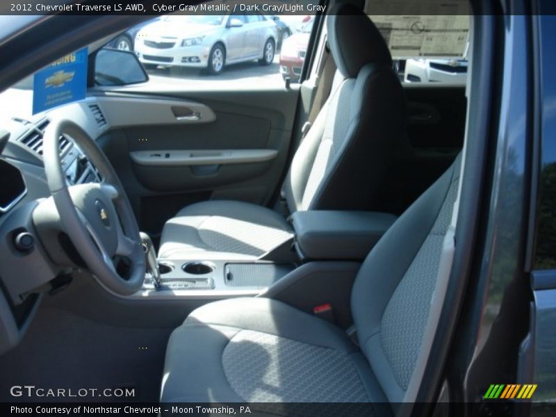 Cyber Gray Metallic / Dark Gray/Light Gray 2012 Chevrolet Traverse LS AWD