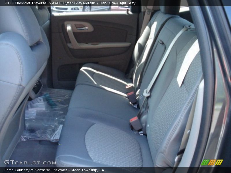 Cyber Gray Metallic / Dark Gray/Light Gray 2012 Chevrolet Traverse LS AWD