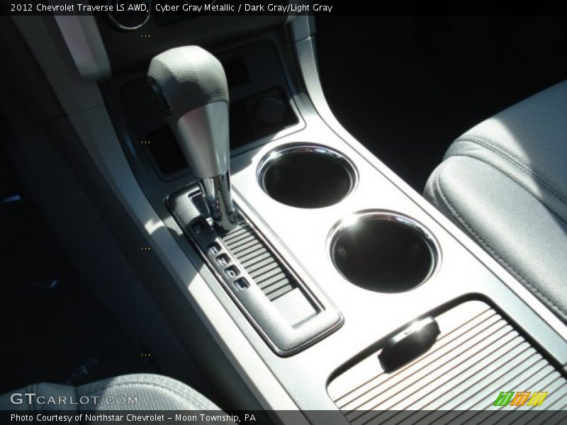 Cyber Gray Metallic / Dark Gray/Light Gray 2012 Chevrolet Traverse LS AWD