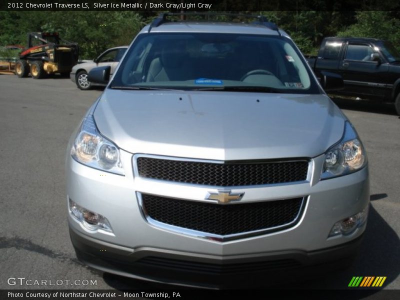 Silver Ice Metallic / Dark Gray/Light Gray 2012 Chevrolet Traverse LS