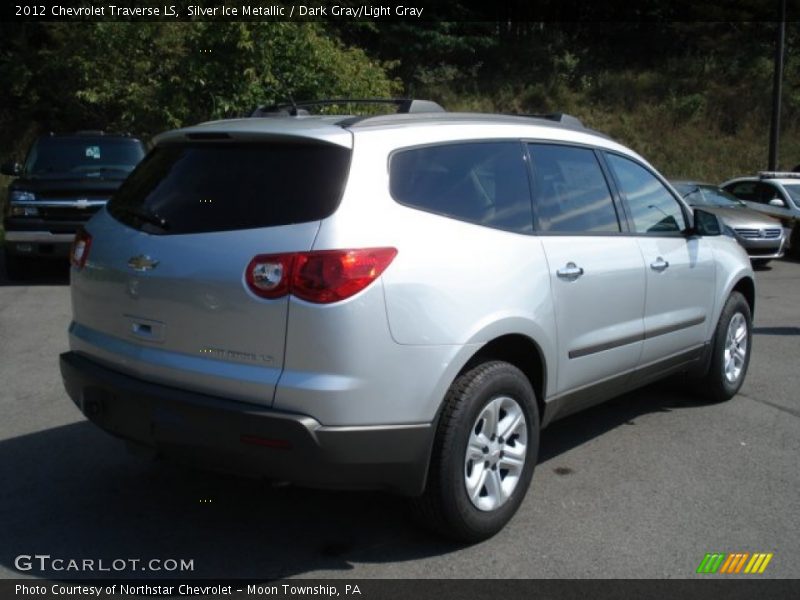 Silver Ice Metallic / Dark Gray/Light Gray 2012 Chevrolet Traverse LS