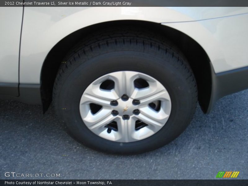 Silver Ice Metallic / Dark Gray/Light Gray 2012 Chevrolet Traverse LS