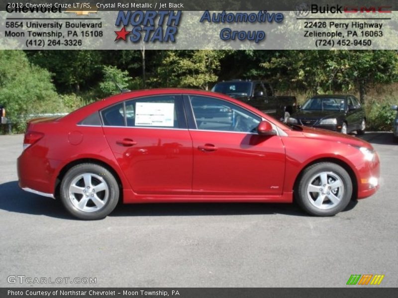 Crystal Red Metallic / Jet Black 2012 Chevrolet Cruze LT/RS