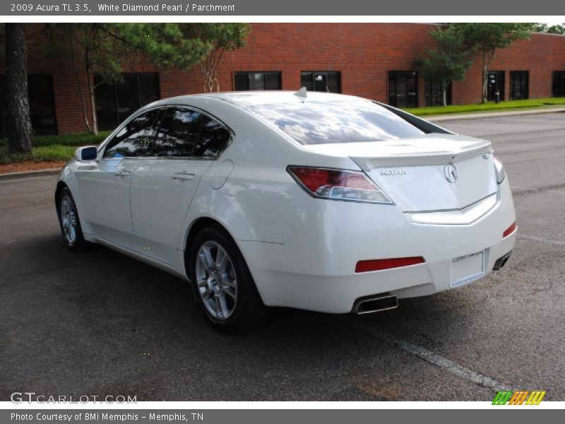 White Diamond Pearl / Parchment 2009 Acura TL 3.5