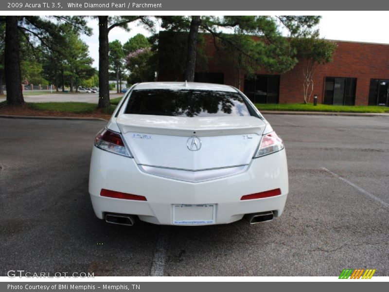 White Diamond Pearl / Parchment 2009 Acura TL 3.5