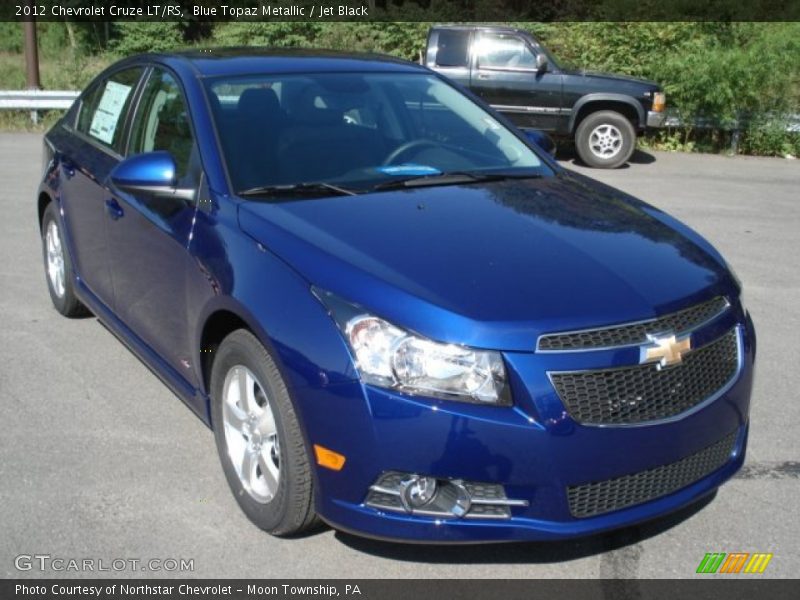 Blue Topaz Metallic / Jet Black 2012 Chevrolet Cruze LT/RS