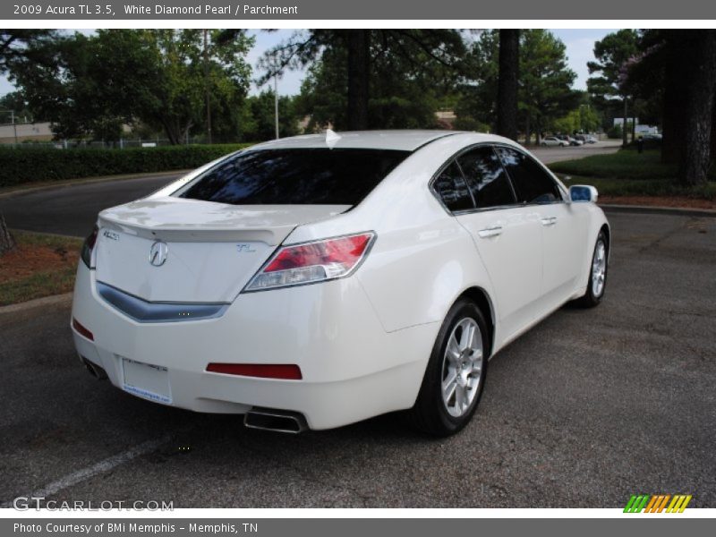 White Diamond Pearl / Parchment 2009 Acura TL 3.5