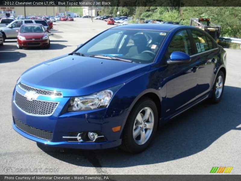 Blue Topaz Metallic / Jet Black 2012 Chevrolet Cruze LT/RS
