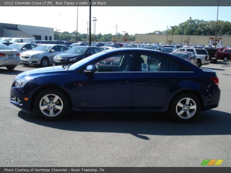 Blue Topaz Metallic / Jet Black 2012 Chevrolet Cruze LT/RS