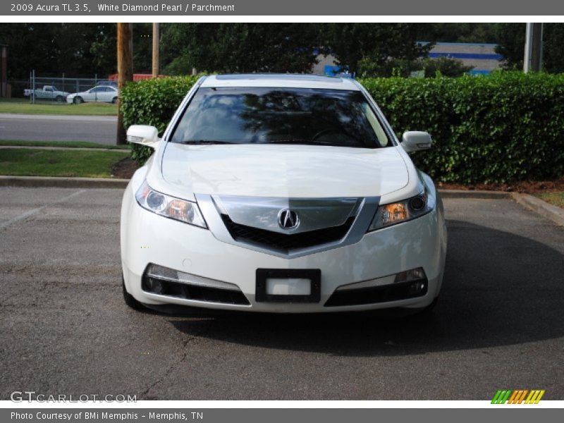 White Diamond Pearl / Parchment 2009 Acura TL 3.5
