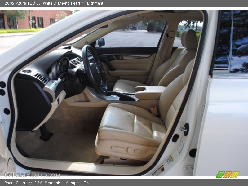 White Diamond Pearl / Parchment 2009 Acura TL 3.5