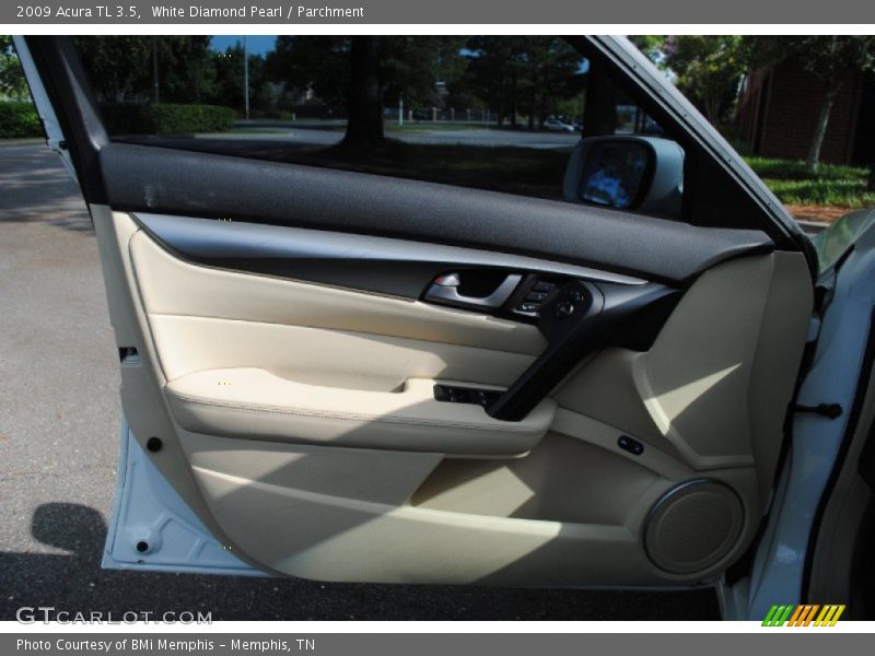 White Diamond Pearl / Parchment 2009 Acura TL 3.5
