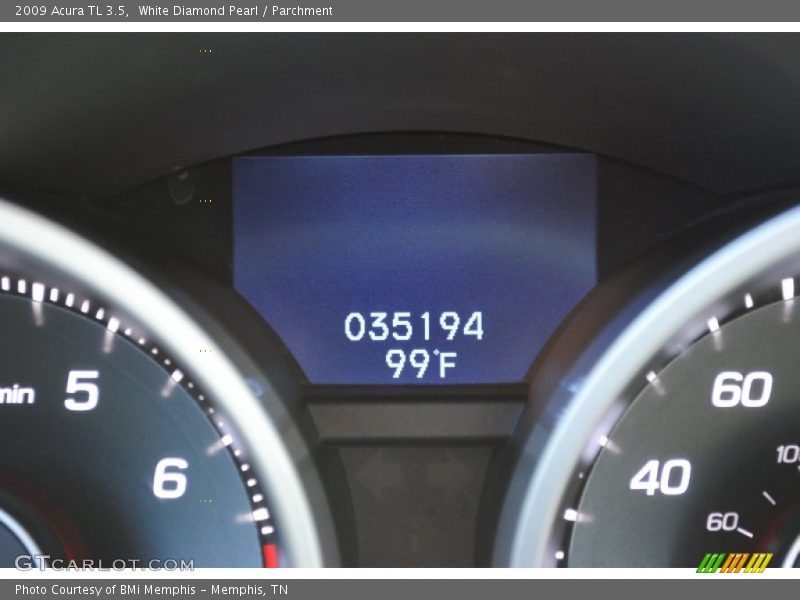 White Diamond Pearl / Parchment 2009 Acura TL 3.5