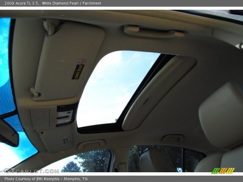 White Diamond Pearl / Parchment 2009 Acura TL 3.5
