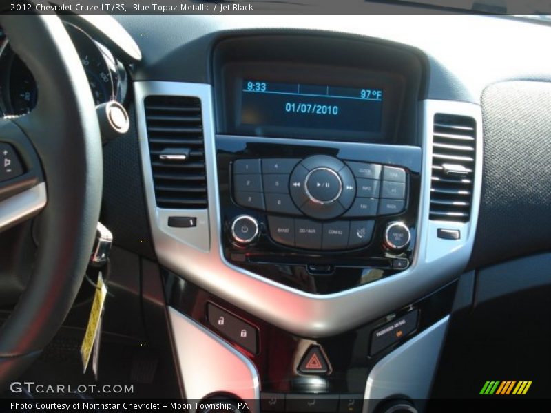 Blue Topaz Metallic / Jet Black 2012 Chevrolet Cruze LT/RS