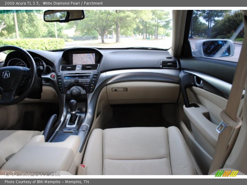 White Diamond Pearl / Parchment 2009 Acura TL 3.5