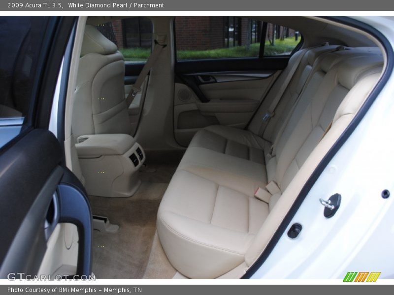 White Diamond Pearl / Parchment 2009 Acura TL 3.5