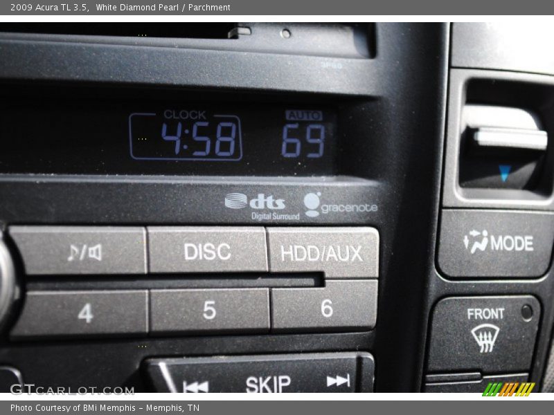 White Diamond Pearl / Parchment 2009 Acura TL 3.5