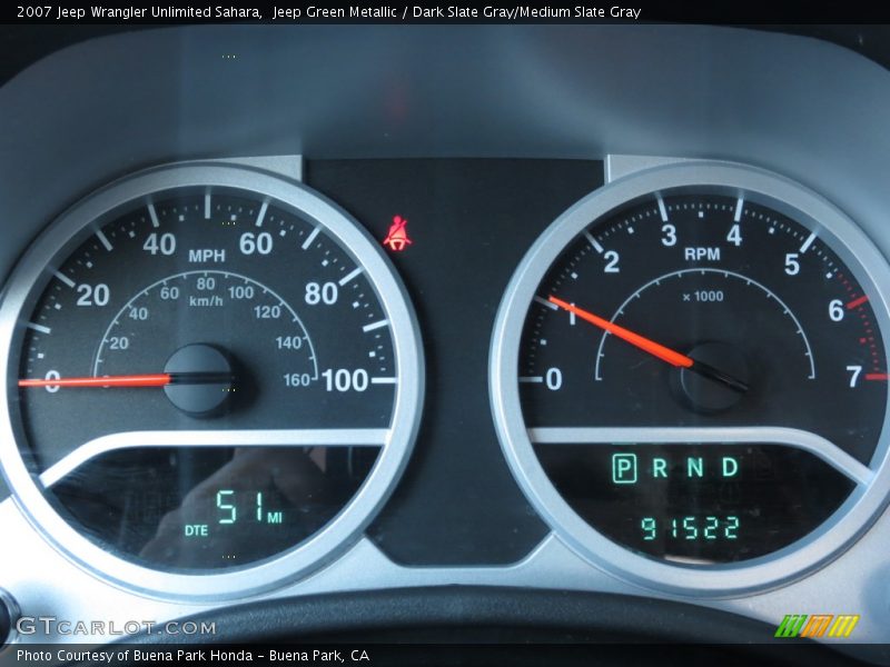  2007 Wrangler Unlimited Sahara Sahara Gauges