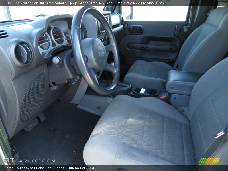 Jeep Green Metallic / Dark Slate Gray/Medium Slate Gray 2007 Jeep Wrangler Unlimited Sahara
