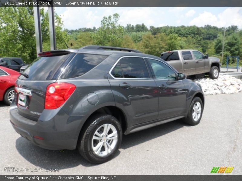 Cyber Gray Metallic / Jet Black 2011 Chevrolet Equinox LT AWD
