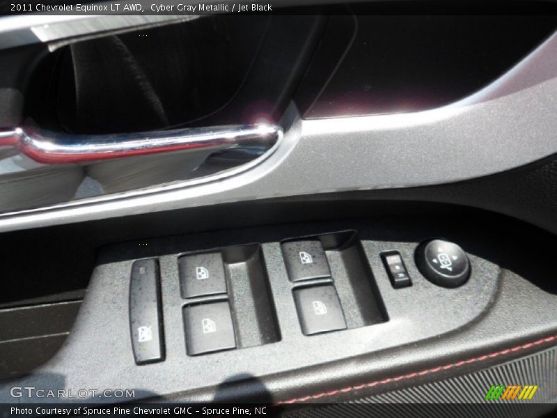 Cyber Gray Metallic / Jet Black 2011 Chevrolet Equinox LT AWD
