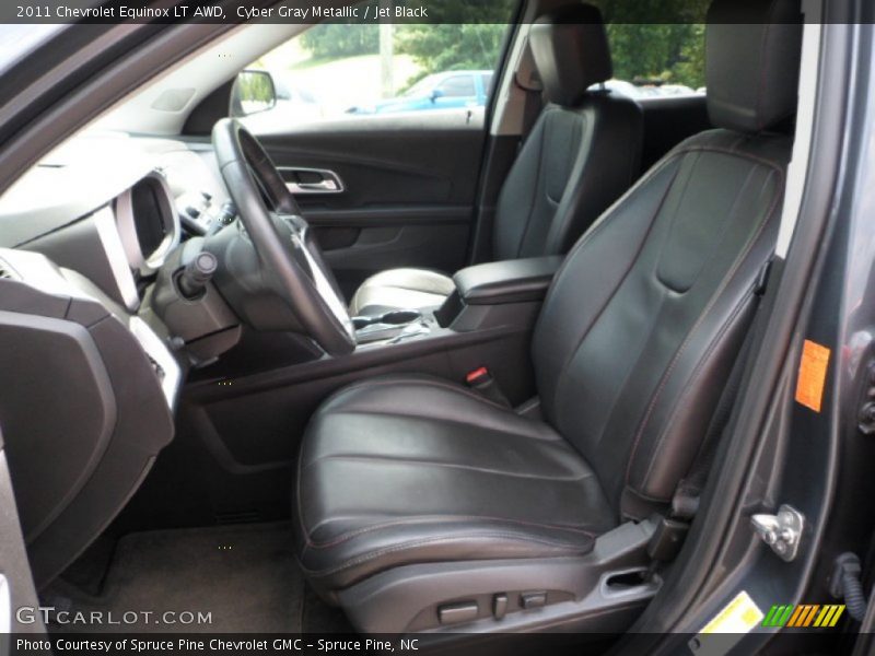 Cyber Gray Metallic / Jet Black 2011 Chevrolet Equinox LT AWD