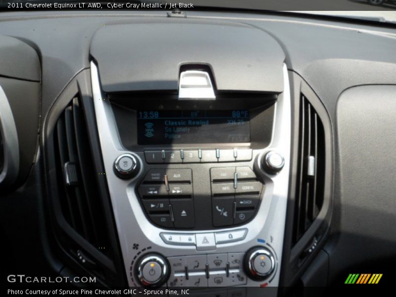 Cyber Gray Metallic / Jet Black 2011 Chevrolet Equinox LT AWD