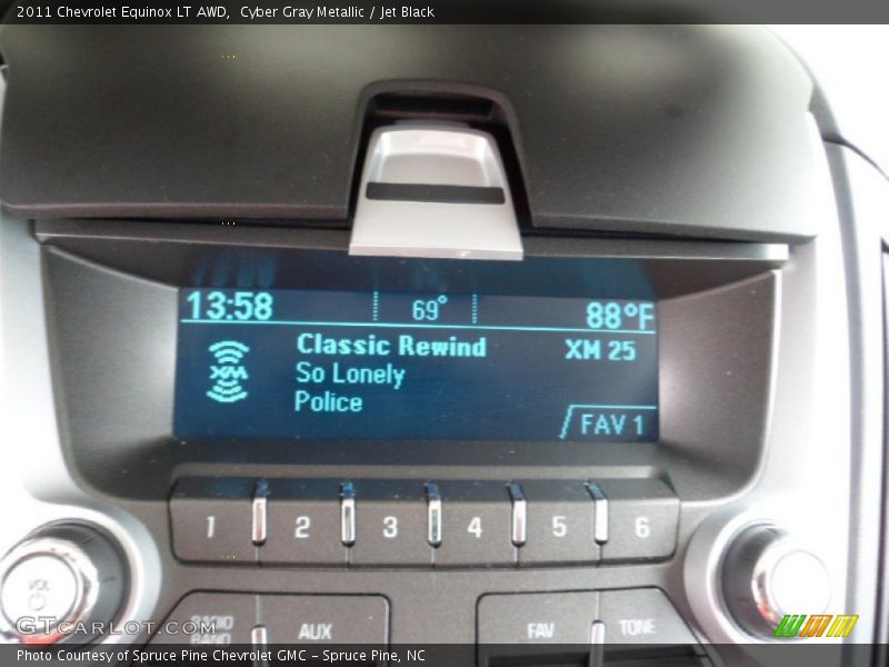 Cyber Gray Metallic / Jet Black 2011 Chevrolet Equinox LT AWD