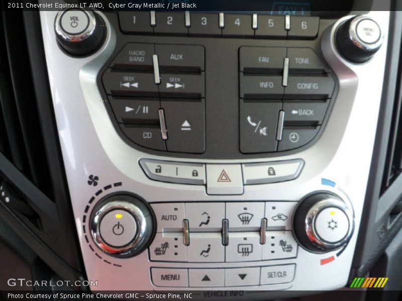 Cyber Gray Metallic / Jet Black 2011 Chevrolet Equinox LT AWD
