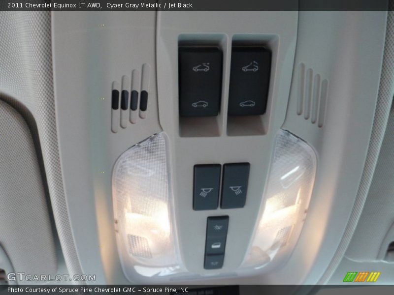 Cyber Gray Metallic / Jet Black 2011 Chevrolet Equinox LT AWD