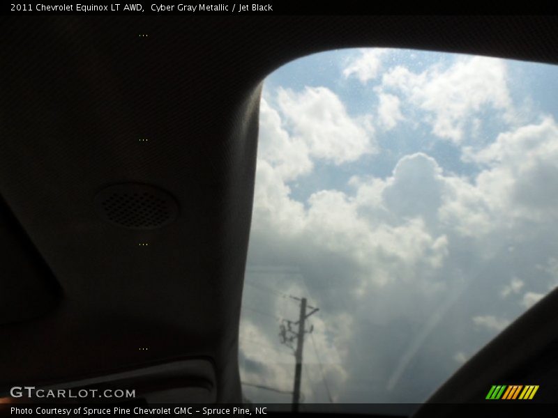 Cyber Gray Metallic / Jet Black 2011 Chevrolet Equinox LT AWD