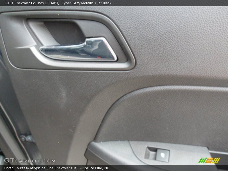 Cyber Gray Metallic / Jet Black 2011 Chevrolet Equinox LT AWD
