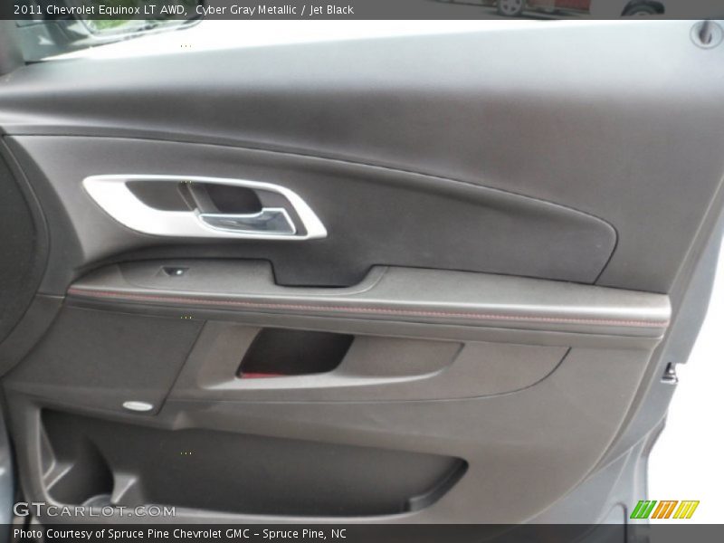 Cyber Gray Metallic / Jet Black 2011 Chevrolet Equinox LT AWD