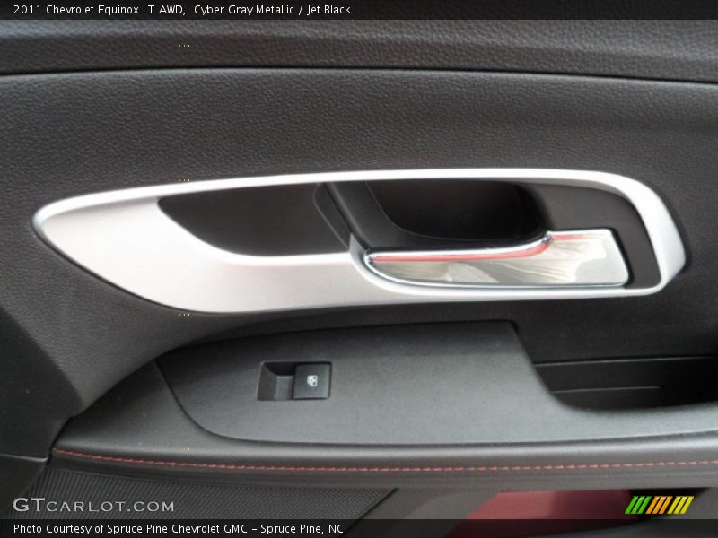 Cyber Gray Metallic / Jet Black 2011 Chevrolet Equinox LT AWD
