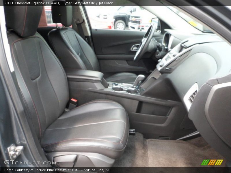 Cyber Gray Metallic / Jet Black 2011 Chevrolet Equinox LT AWD