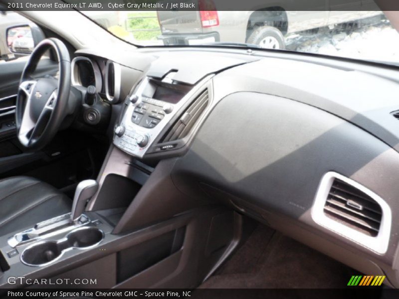 Cyber Gray Metallic / Jet Black 2011 Chevrolet Equinox LT AWD