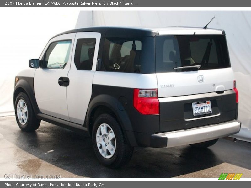 Alabaster Silver Metallic / Black/Titanium 2007 Honda Element LX AWD