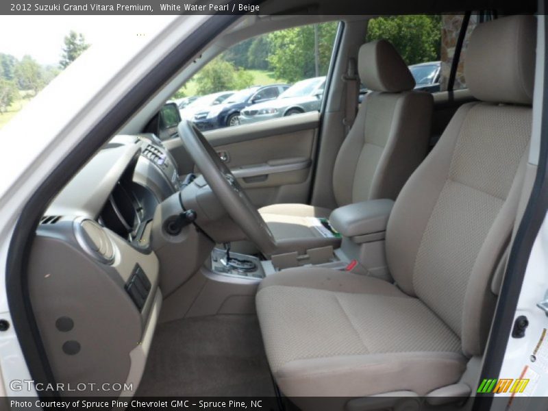 White Water Pearl / Beige 2012 Suzuki Grand Vitara Premium