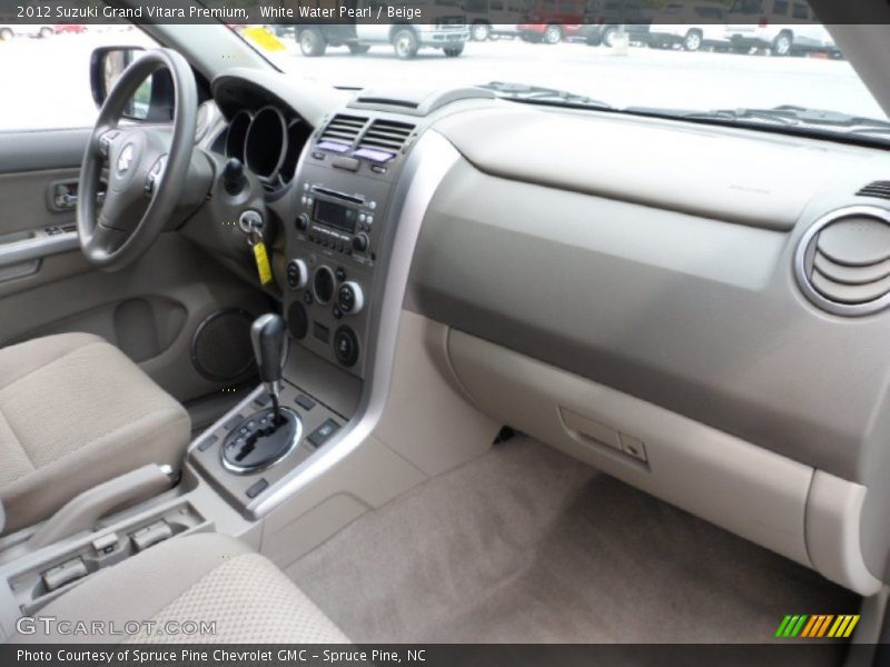 White Water Pearl / Beige 2012 Suzuki Grand Vitara Premium