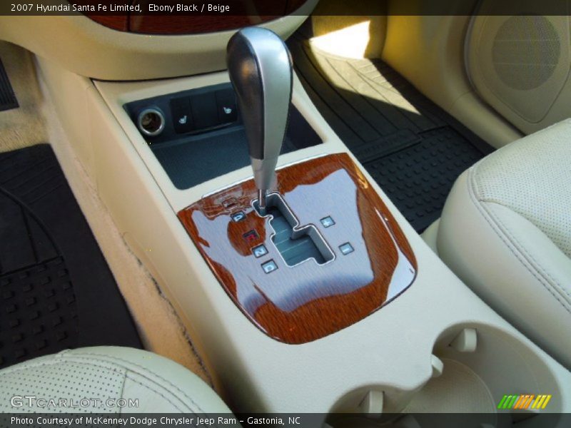 Ebony Black / Beige 2007 Hyundai Santa Fe Limited