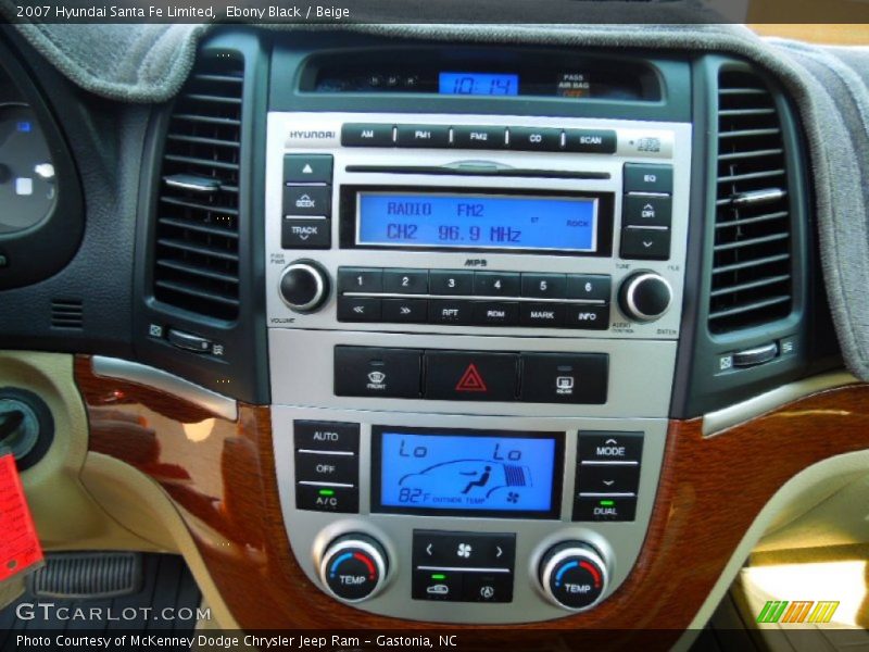 Ebony Black / Beige 2007 Hyundai Santa Fe Limited