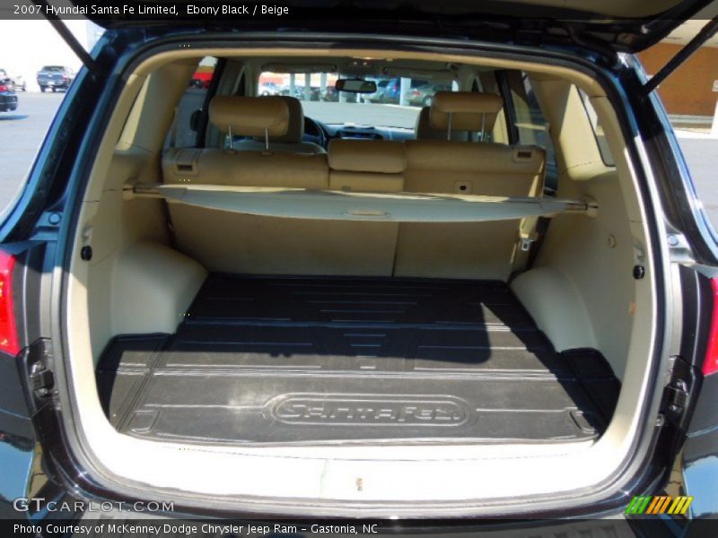 Ebony Black / Beige 2007 Hyundai Santa Fe Limited
