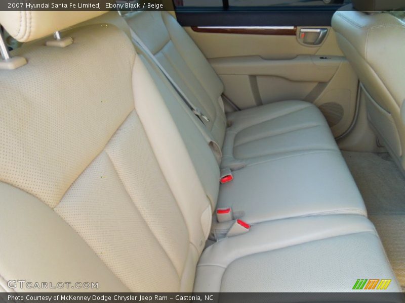 Ebony Black / Beige 2007 Hyundai Santa Fe Limited