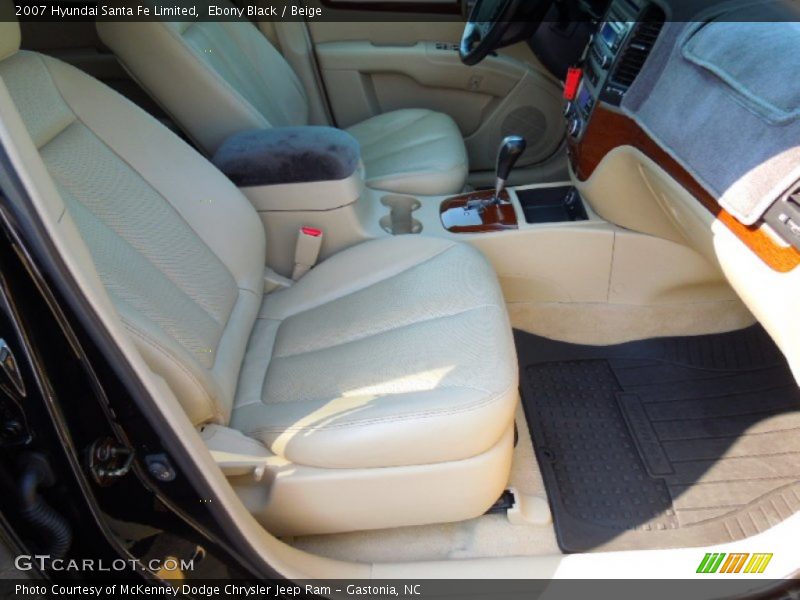 Ebony Black / Beige 2007 Hyundai Santa Fe Limited