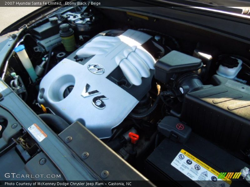 Ebony Black / Beige 2007 Hyundai Santa Fe Limited