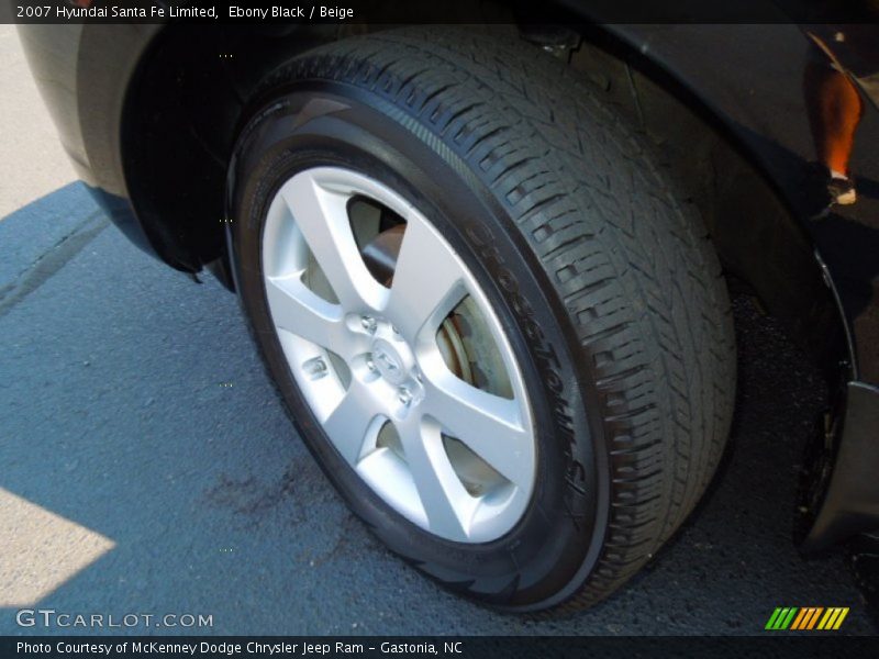 Ebony Black / Beige 2007 Hyundai Santa Fe Limited