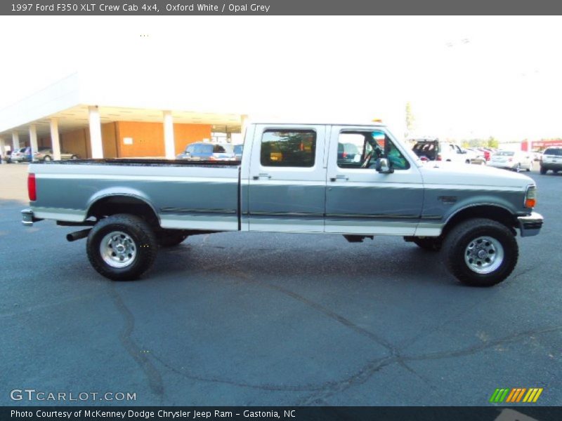 Oxford White / Opal Grey 1997 Ford F350 XLT Crew Cab 4x4